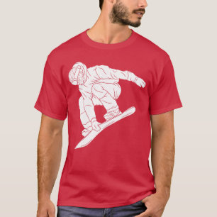 Sneeuwboarden Sneeuwberg Wintersport Grappige Snee T-shirt