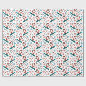 Sneeuwboarden Sneeuwboarder Vakantie Cadeau Cadeaupapier (Vlak)