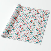 Sneeuwboarden Sneeuwboarder Vakantie Cadeau Cadeaupapier (Uitgerold)