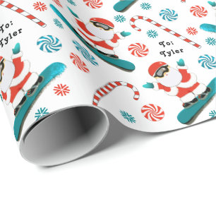 Sneeuwboarden Sneeuwboarder Vakantie Cadeau Cadeaupapier