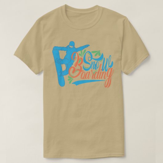 Sneeuwboarden sneeuwscooters kunst t-shirt (Design voorkant)