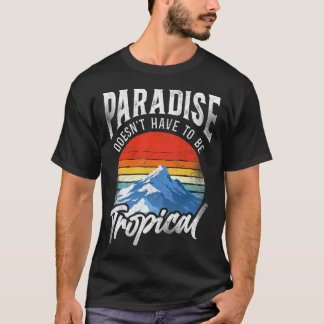 Sneeuwboarden Snowboard Vintage Berg Winter Skiën T-shirt