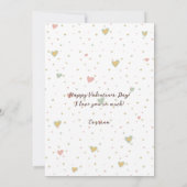 Sneeuwboarden Valentijnskaart Feestdagenkaart (Achterkant)