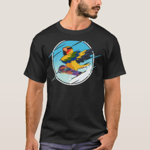 Sneeuwboardende papegaai I Zon Conure T-shirt