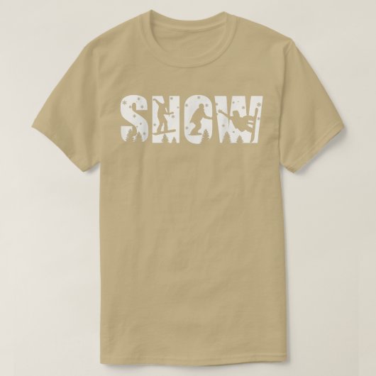 Sneeuwboardenthousiast T-shirt (Design voorkant)