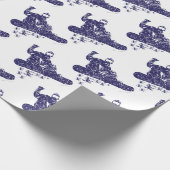 Sneeuwboarder Cadeaupapier (Hoek)