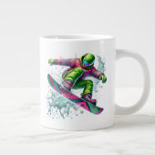 Sneeuwboarder Jumbo Grote Koffiekop (Rechts)