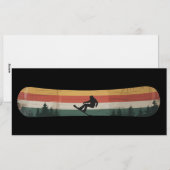 Sneeuwboarder Retro Winter Sport Cadeau Kaart (Voorkant / Achterkant)