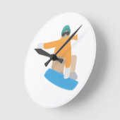 Sneeuwboarder Ronde Klok (Hoek)