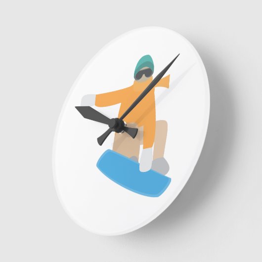 Sneeuwboarder Ronde Klok (Hoek)