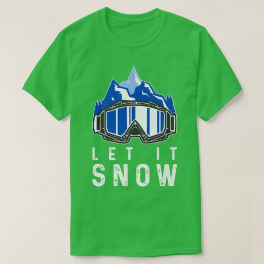 Sneeuwboarder Snow Ski G T-shirt (Design voorkant)