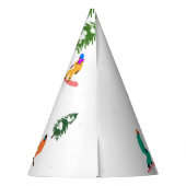 Sneeuwboarders Feesthoedjes (Achterkant)