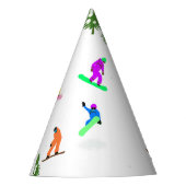 Sneeuwboarders Feesthoedjes (Voorkant)