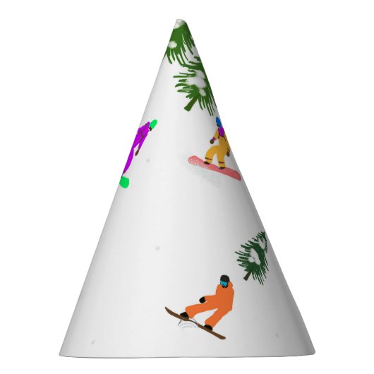 Sneeuwboarders Feesthoedjes (Rechts)