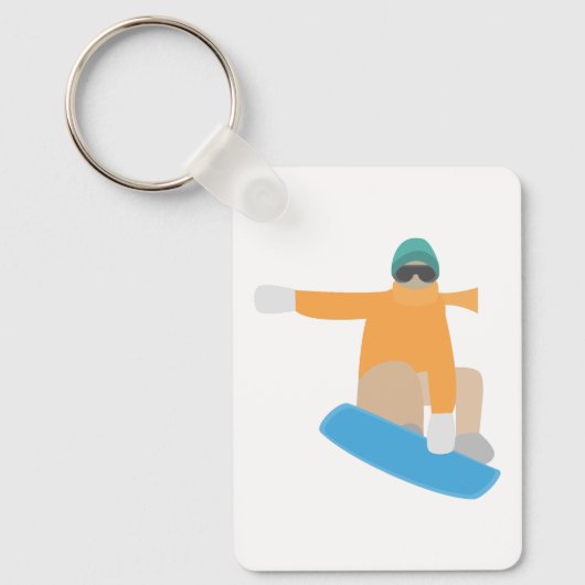 Sneeuwboarders Sleutelhanger (Voorkant)