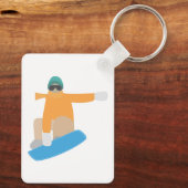 Sneeuwboarders Sleutelhanger (Achterkant)