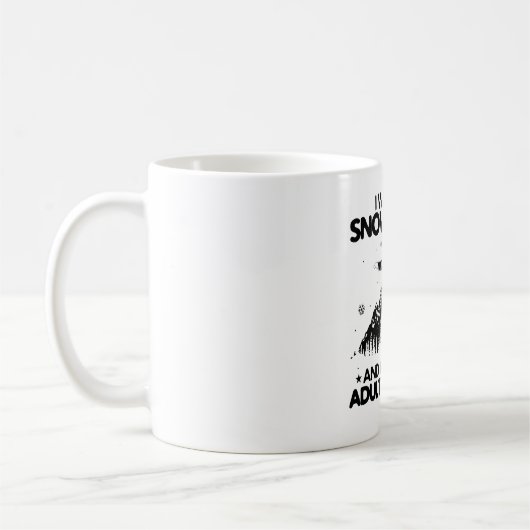 SneeuwboardGezegden | Snowboarder Mountains Gifts Koffiemok (Links)