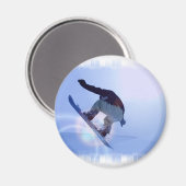 sneeuwboarding-12 magneet (Voorkant / Achterkant)