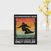 sneeuwboardmam als een normale mam kaart (Gele Bloem)