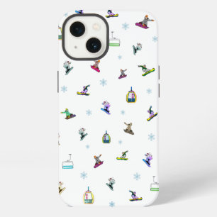 Sneeuwboardsporten patroon tekening telefoon / iPa iPhone 13 Hoesje