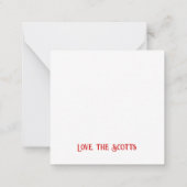 Sneeuwbol Amsterdam Dorp Mini Kerstmis Notitiekaartje (Achterkant)