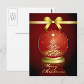 Sneeuwbol Briefkaart (Voorkant / Achterkant)