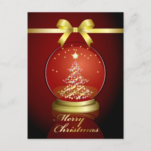 Sneeuwbol Briefkaart (Voorkant)