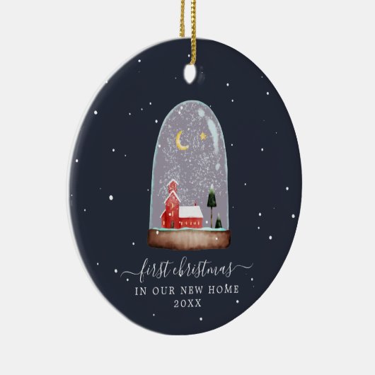 Sneeuwbol | Eerste Kerstdag Nieuw startpunt Keramisch Ornament (Rechts)