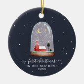 Sneeuwbol | Eerste Kerstdag Nieuw startpunt Keramisch Ornament (Voorkant)