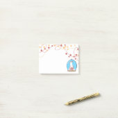 Sneeuwbol Kerstmis Ijsbeer Notities Post-it® Notes (Op bureau)
