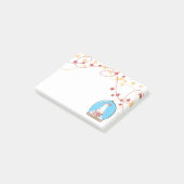 Sneeuwbol Kerstmis Ijsbeer Notities Post-it® Notes (Schuin)