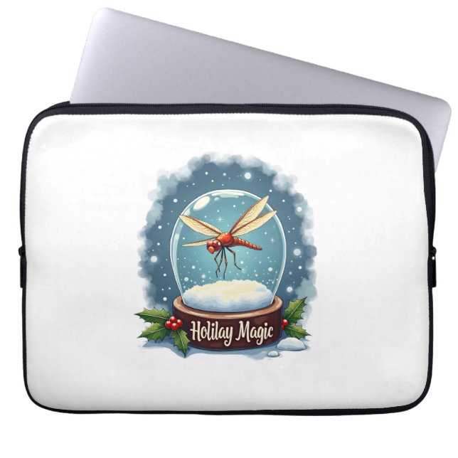 Sneeuwbol Libel Laptop Sleeve (Voorkant)