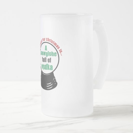 sneeuwbol matglas bierpul (Voorkant rechts)