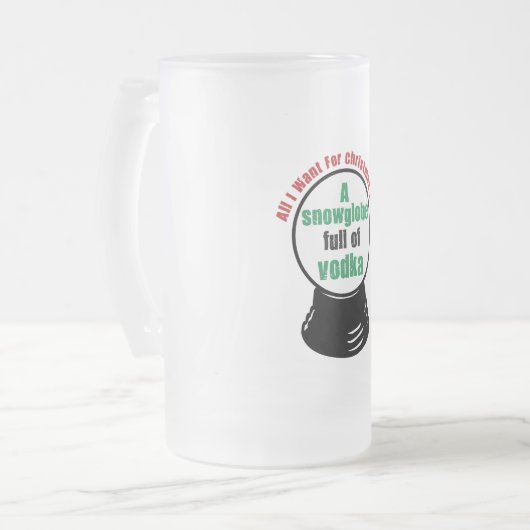 sneeuwbol matglas bierpul (Voorkant links)