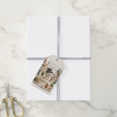 Sneeuwbol met knuffelmannetje cadeaulabel (Met Touw)