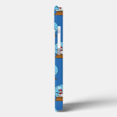 Sneeuwbol met Sneeuwman en Dennenboom Case-Mate iPhone Case (Achterkant / Links)