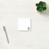 Sneeuwbol met Sneeuwman en Dennenboom Post-it® Notes (Kantoor)