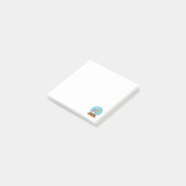 Sneeuwbol met Sneeuwman en Dennenboom Post-it® Notes (Schuin)