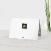 Sneeuwbol met Zwarte-kopmees Feestdagen Kaart (Achterkant)