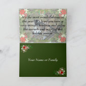 Sneeuwbol met Zwarte-kopmees Feestdagen Kaart (Binnen)