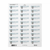 Sneeuwbol retouradreslabels etiket (Full Sheet)