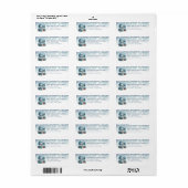 Sneeuwbol retouradreslabels etiket (Full Sheet)