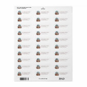 Sneeuwbol retouradreslabels etiket (Full Sheet)