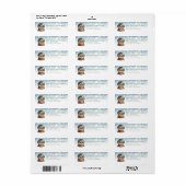 Sneeuwbol retouradreslabels etiket (Full Sheet)