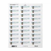 Sneeuwbol retouradreslabels etiket (Full Sheet)