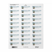 Sneeuwbol retouradreslabels etiket (Full Sheet)