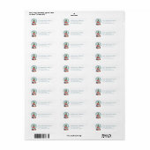 Sneeuwbol retouradreslabels etiket (Full Sheet)