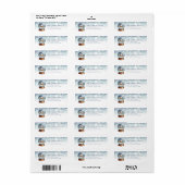 Sneeuwbol retouradreslabels etiket (Full Sheet)