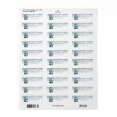 Sneeuwbol retouradreslabels etiket (Full Sheet)