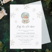 Sneeuwbollen Winter Wonderland Winter Baby Shower Kaart